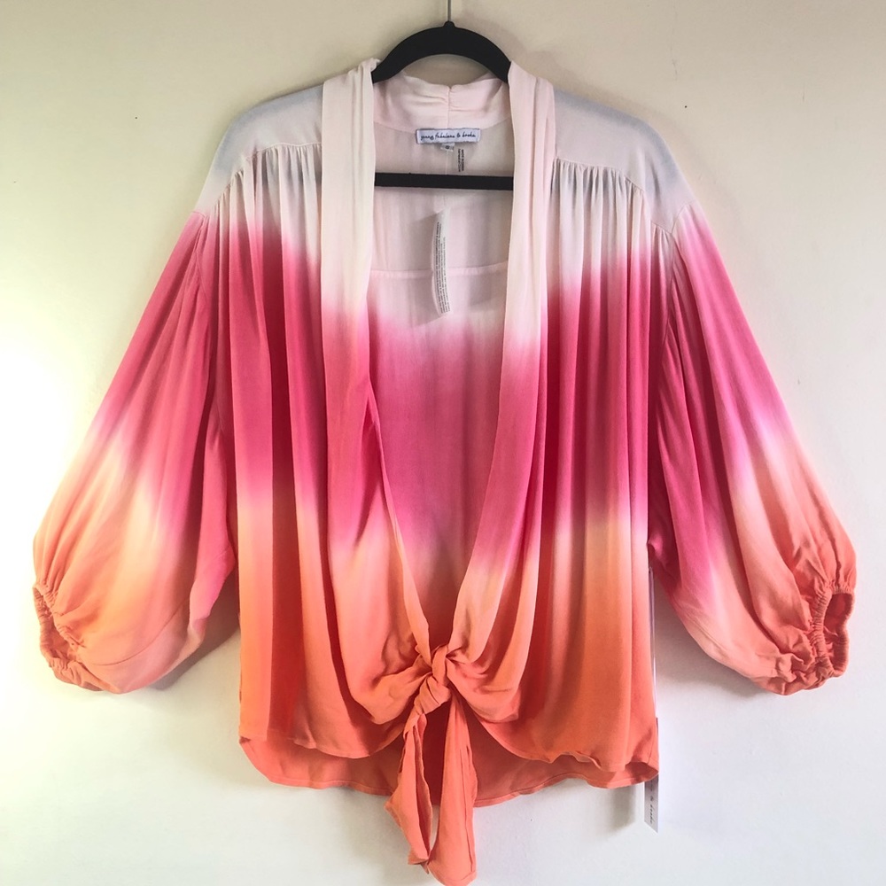Young Fabulous and Broke Tie Dye Top Size Small